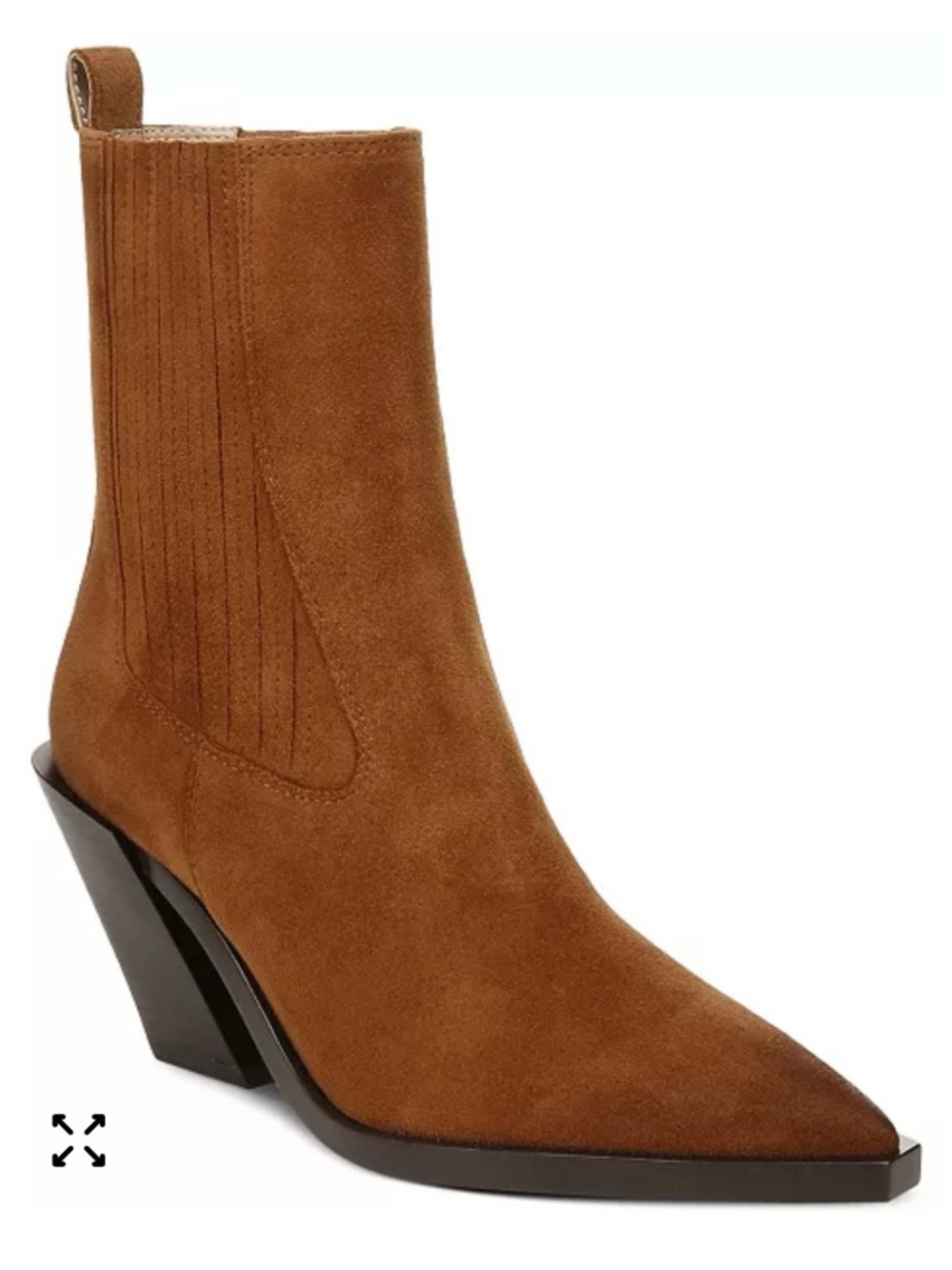 Sam Edelman Mandey Western Chelsea Booties Sz 8